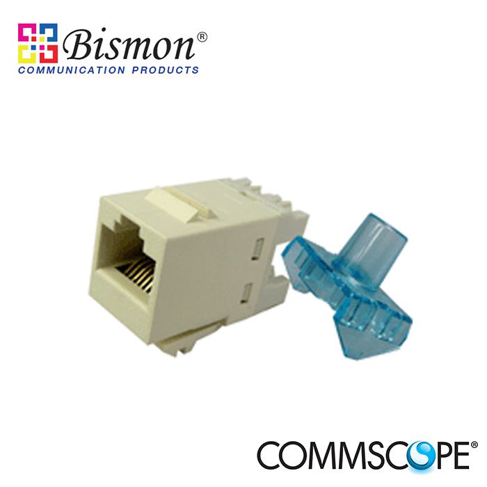 Commscope-Cat-5e-Modular-Jack-SL-Unshield-Almond